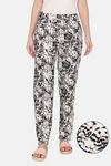 Rosaline Knit Cotton Pyjama - Orange AOP — thumbnail 1